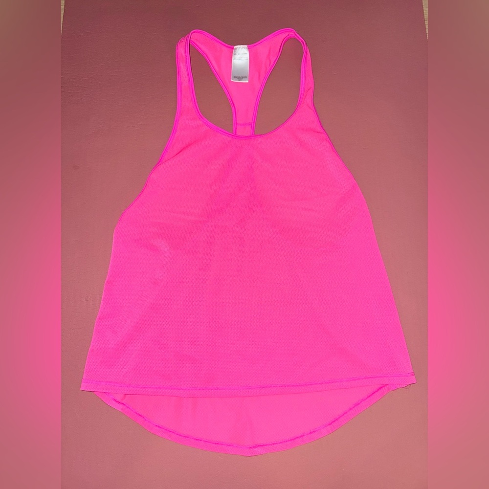 LIKE NEW Victoria’s Secret Sport Pink Racerback Tank Top Size XS